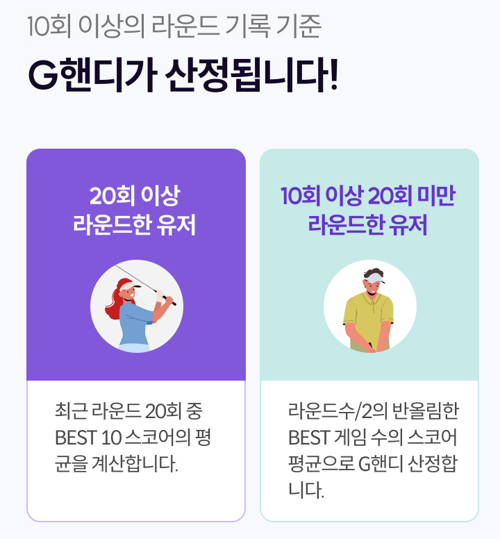골프존핸디산정