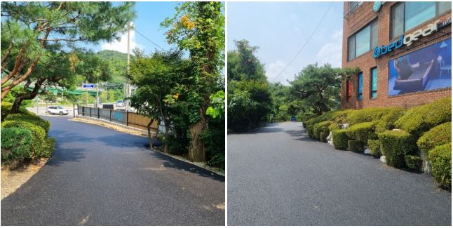 탄탄 아스콘 포장 시공 후기