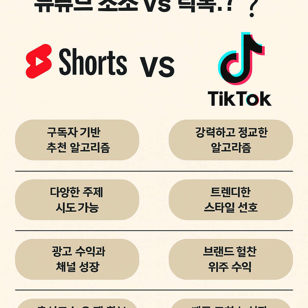 유튜브 쇼츠 vs 틱톡, 진짜 승자는 누구일까?