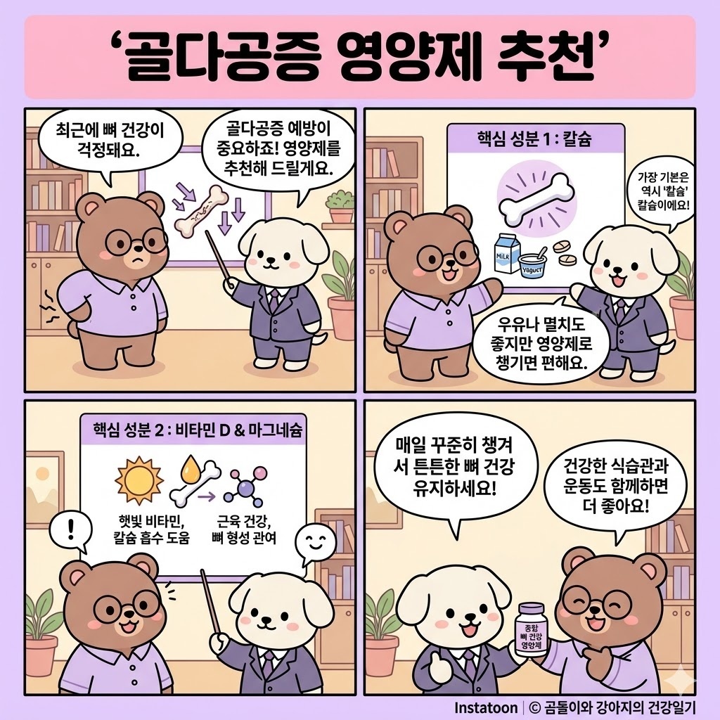 골다공증 영양제 추천 선택 전 확인해야 할 성분 기준