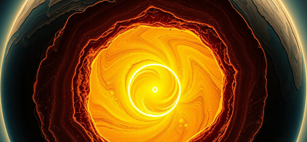 내핵에 금 존재