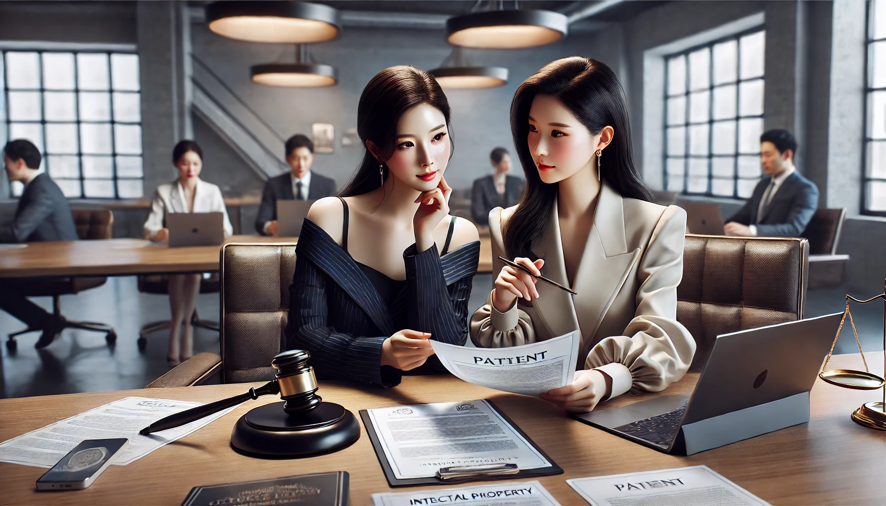 산업재산권과 특허권 확인하는 이미지