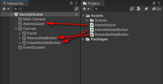 스크립트 컨포넌트 추가 이미지