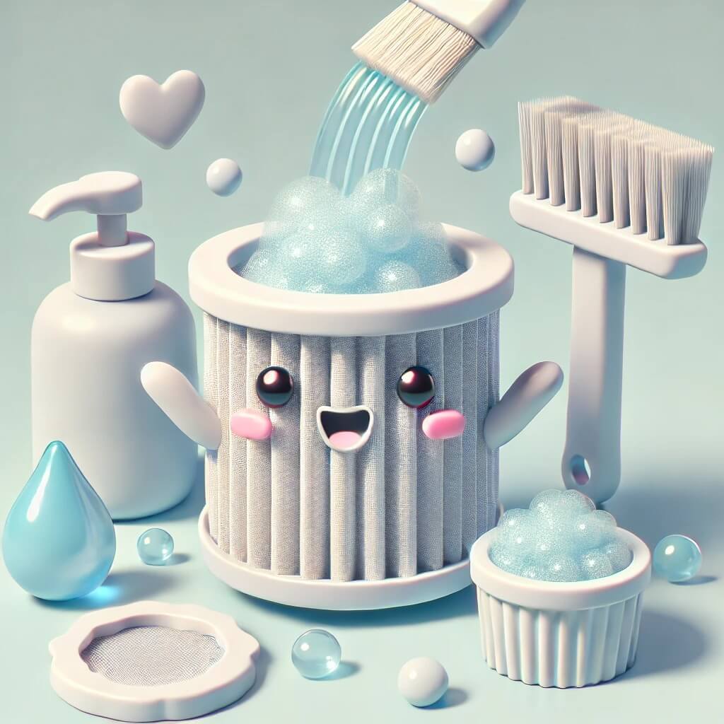 공기청정기 프리필터 (극세필터) 버리기