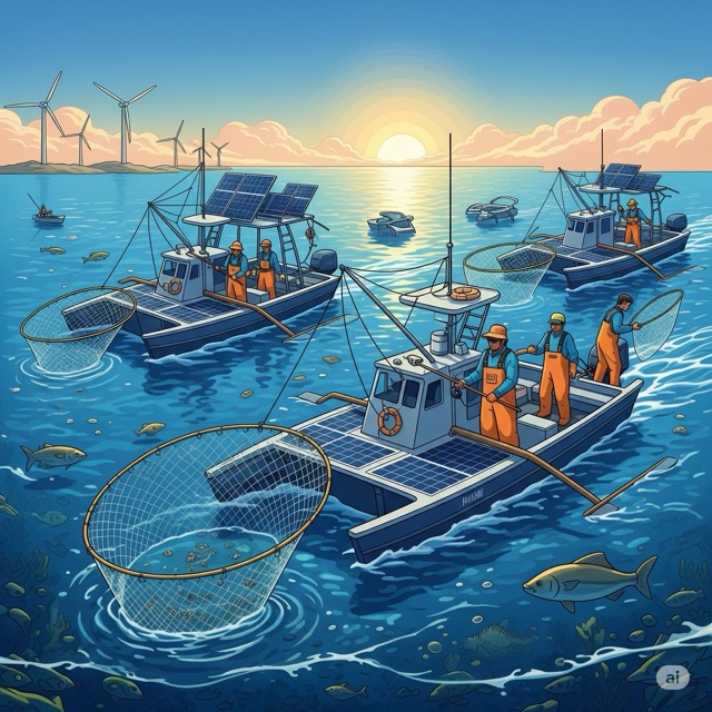 지속 가능한 어업과 재생 에너지의 융합