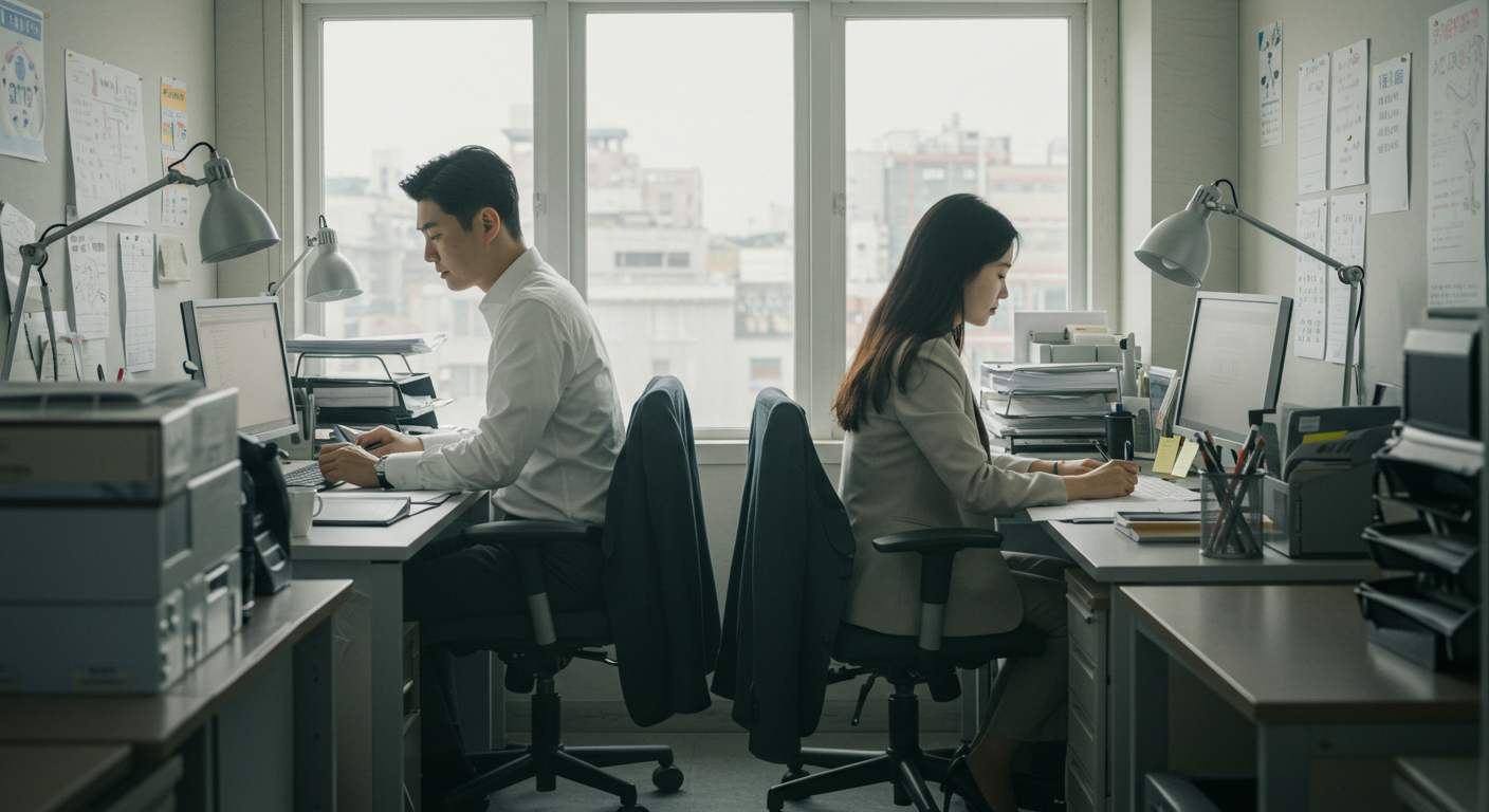 사무실 벽면 간단 인테리어