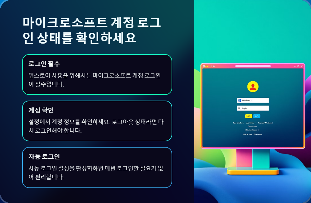 윈도우11 앱스토어 다운로드 안될때 해결법