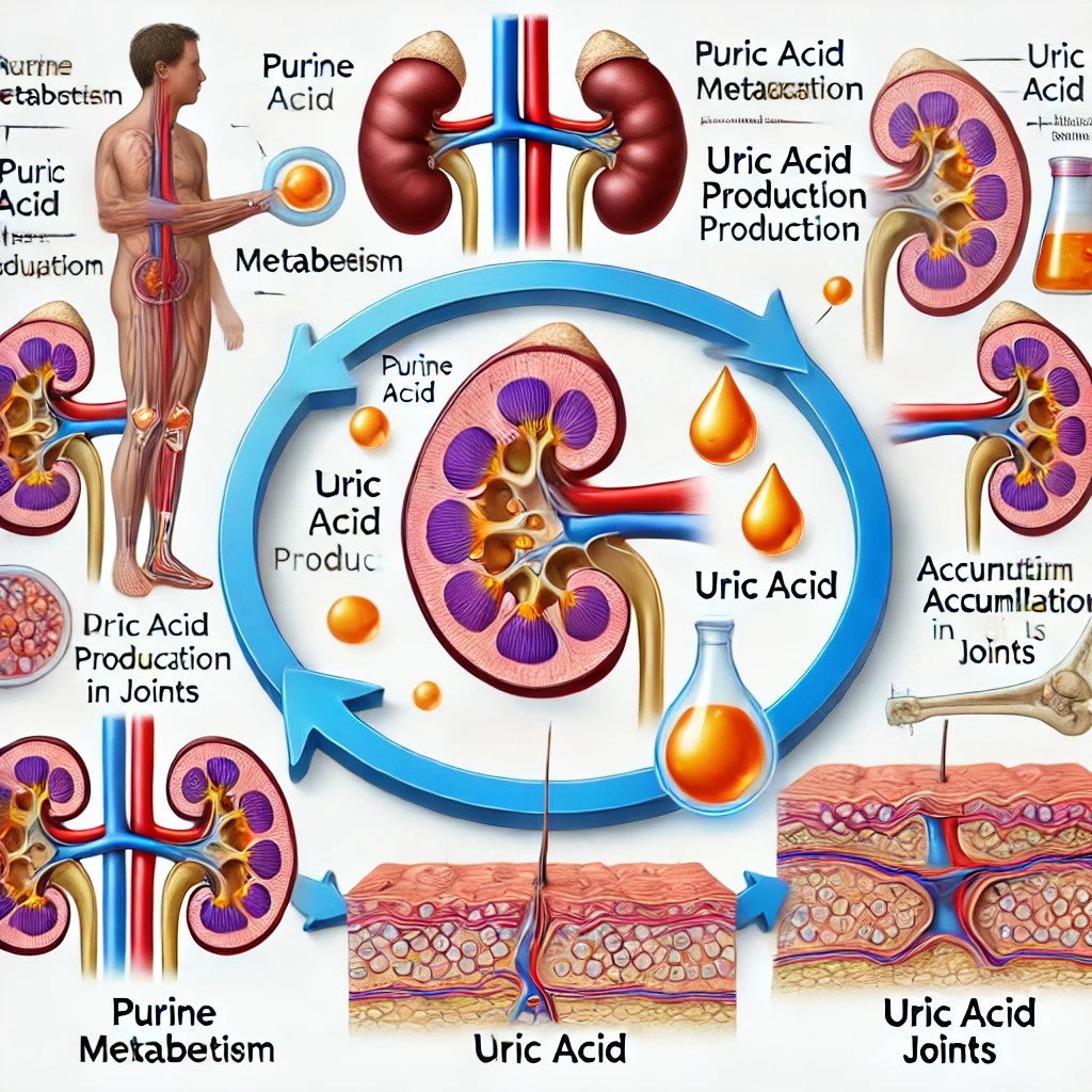 통풍 발병 과정