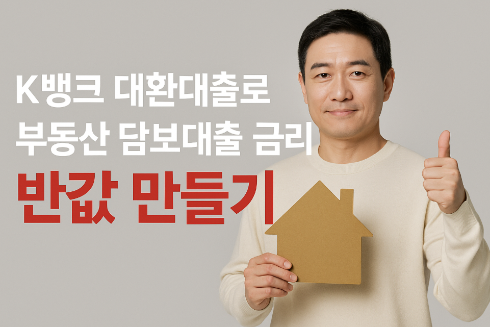 K뱅크 대환대출로 부동산 담보대출 금리 반값 만들기