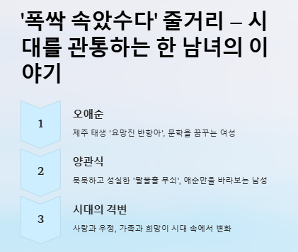 폭싹 속았수다 뜻