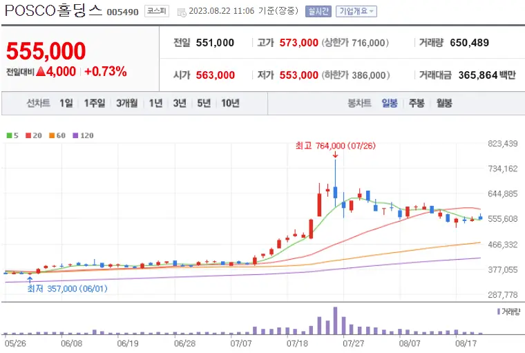 POSCO홀딩스_005490