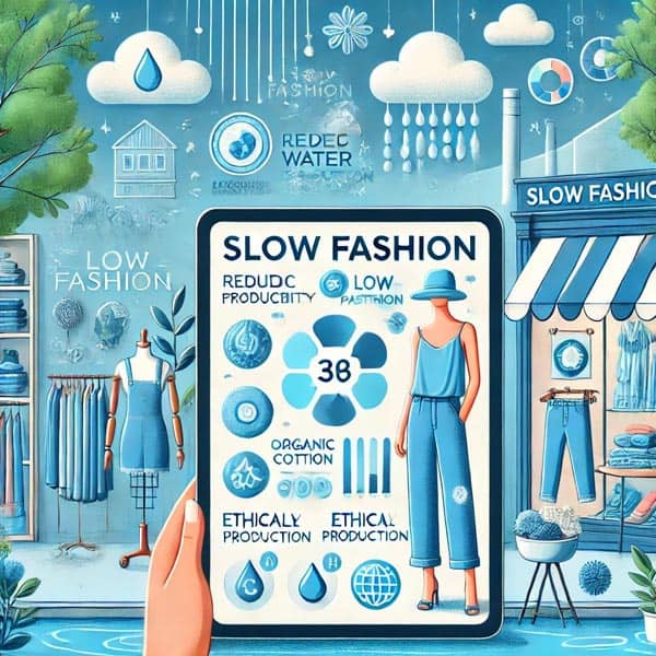 패션 산업에서 물 소비 절감과 슬로우 패션의 역할