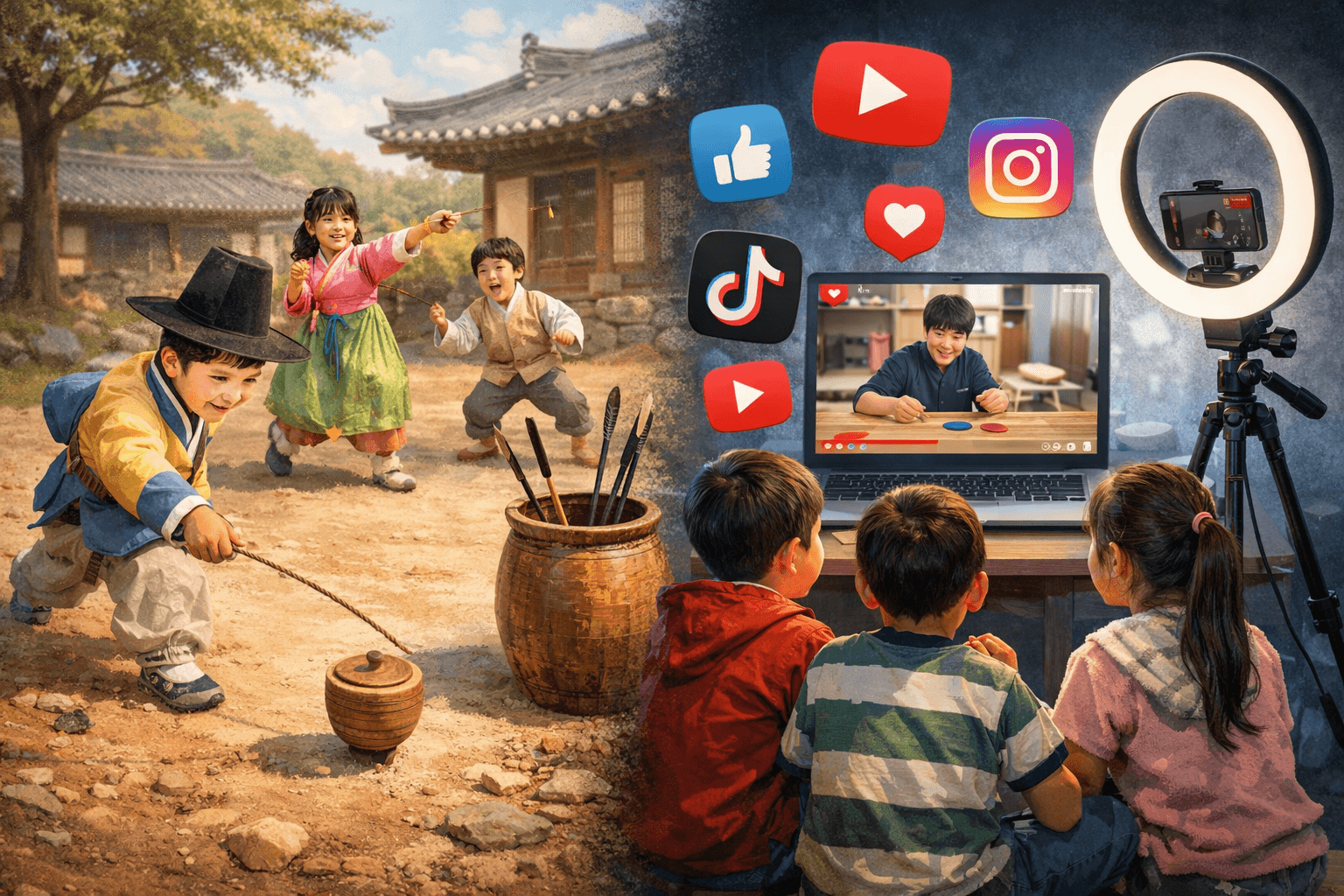 SNS&middot;유튜브 콘텐츠 환경과 잊혀진 전통놀이의 구조적 변형