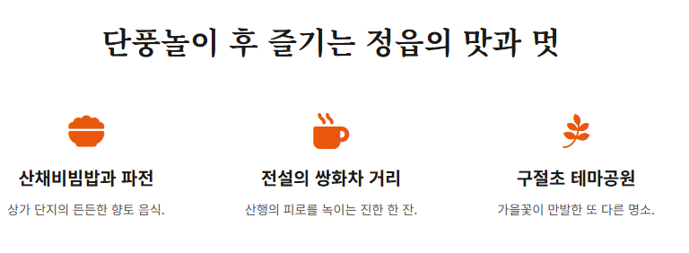 내장산 단풍축제 기간