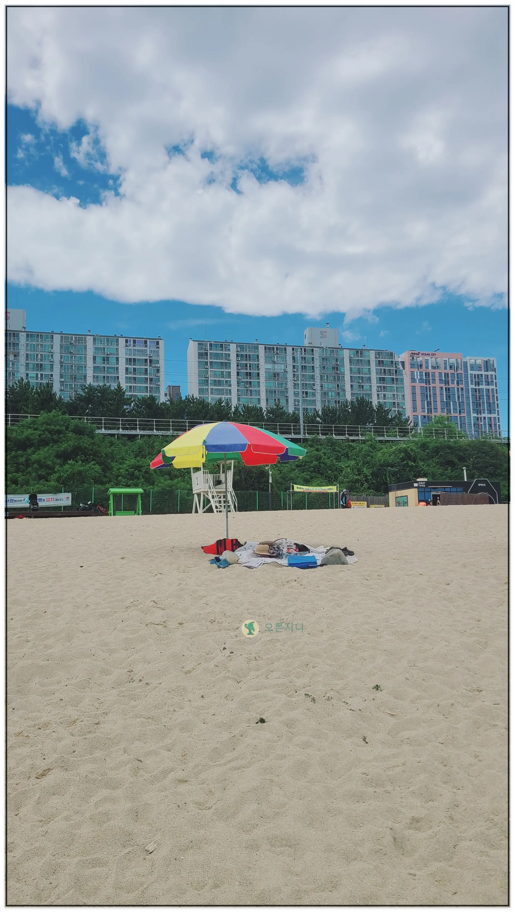 동해-한섬해수욕장-파라솔대여