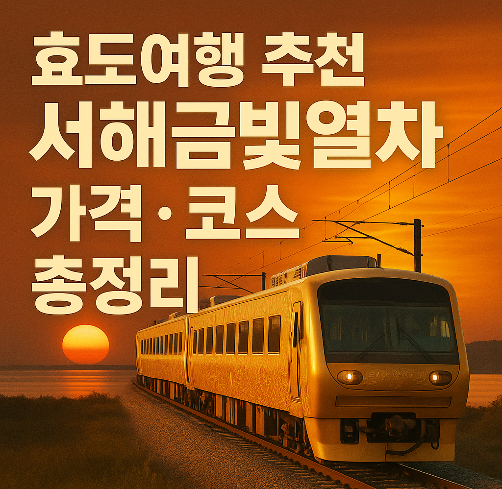 효도여행 추천 서해금빛열차 가격 코스 총정리