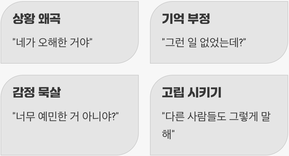 우리 주변의 '가스라이팅' 신호등