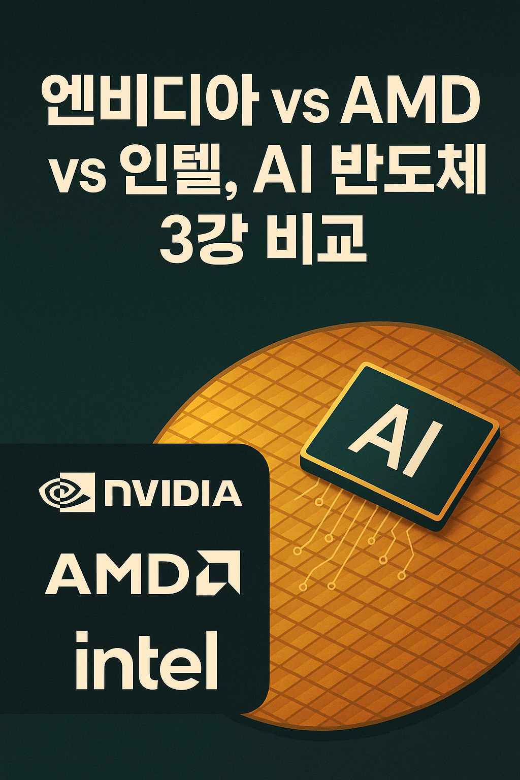 엔비디아 vs AMD vs 인텔 AI반도체 3강 비교