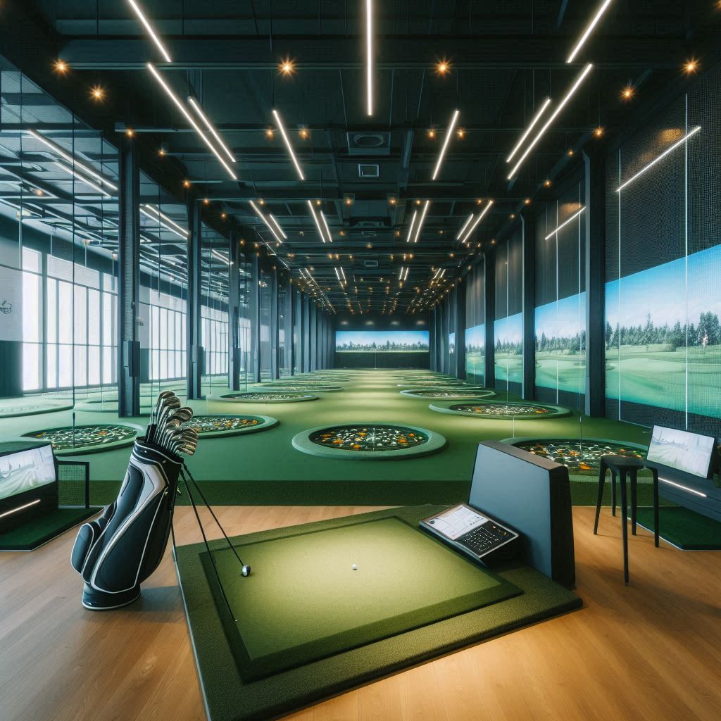 실내골프연습장 배경