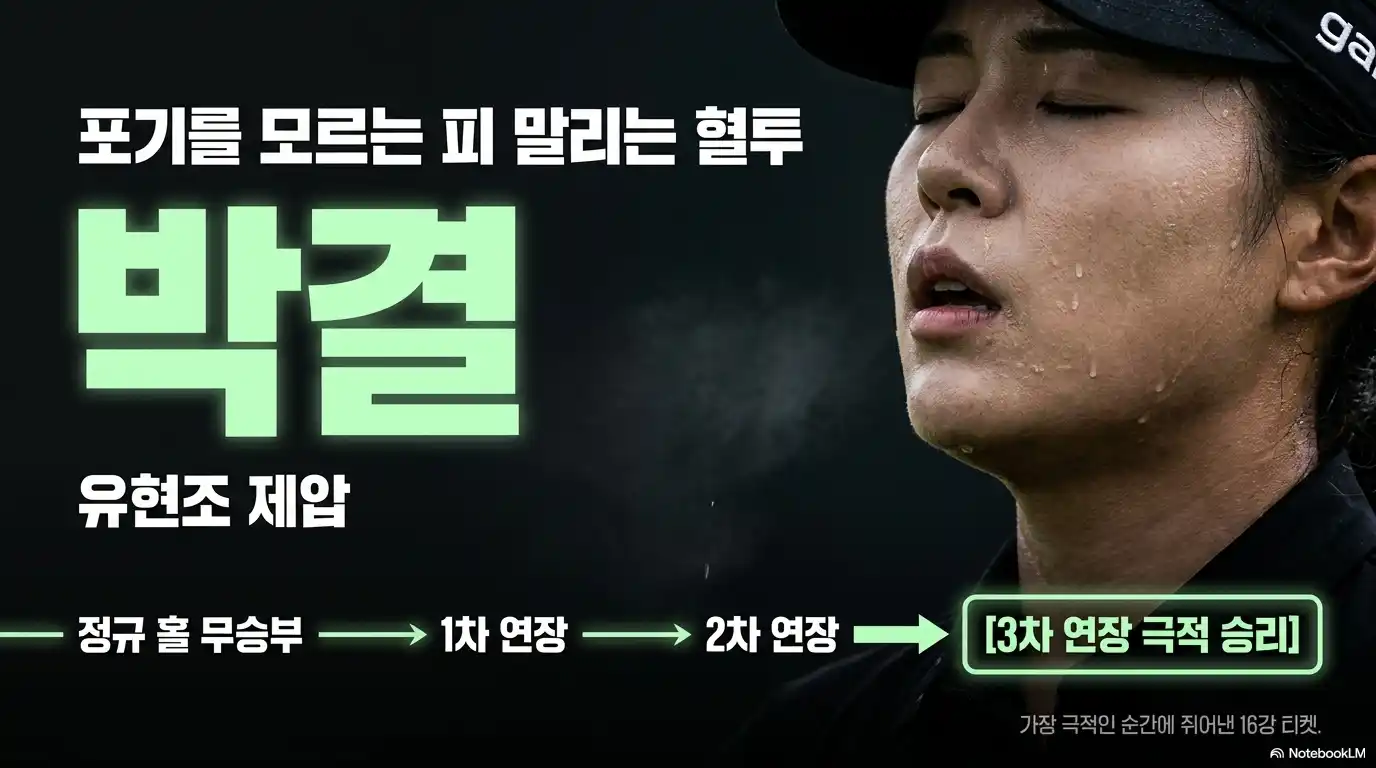 두산 매치플레이 3차 연장 극적 승리한 박결