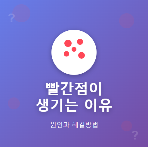 몸에 빨간점이 생기는 이유 정리