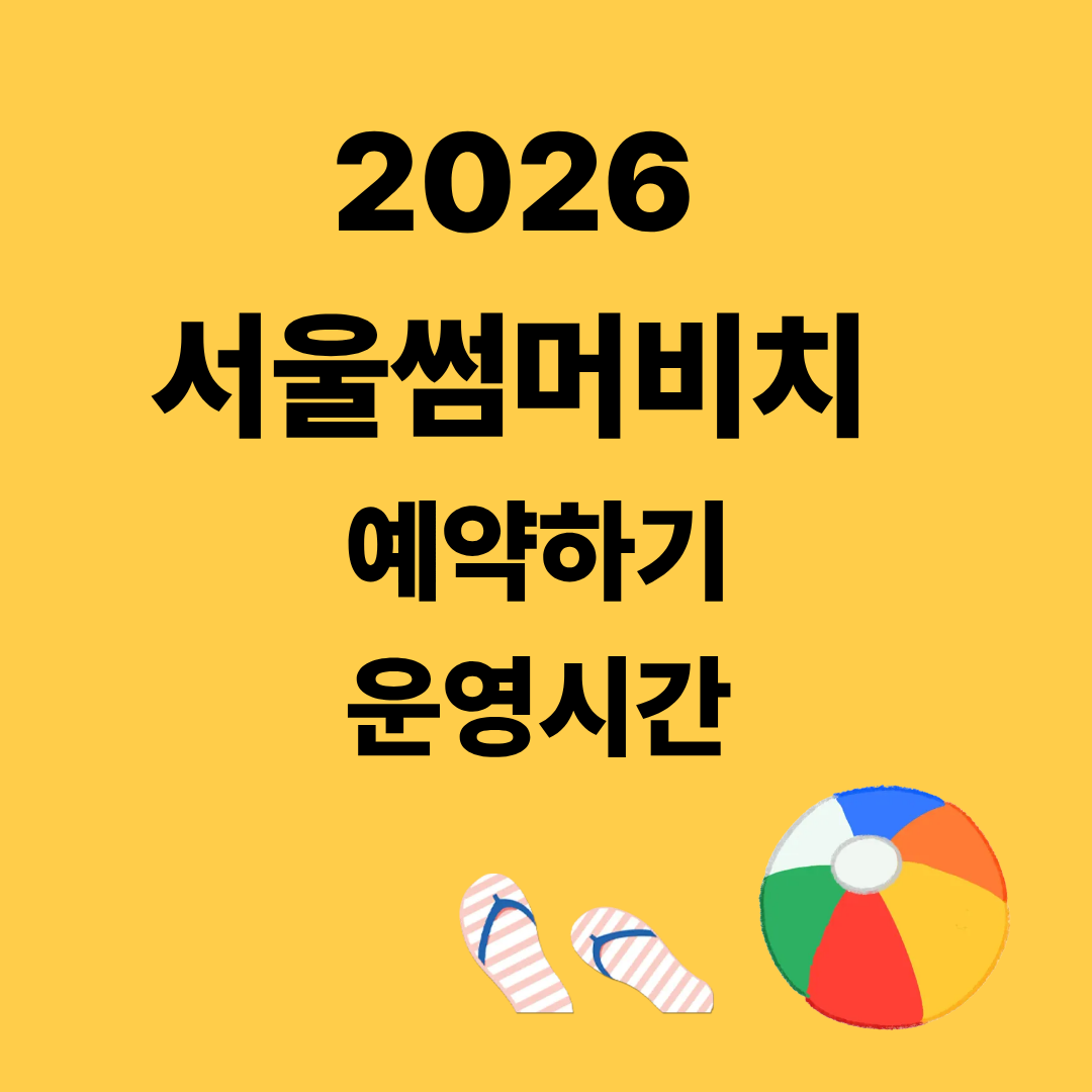 서울썸머비치 예약내용