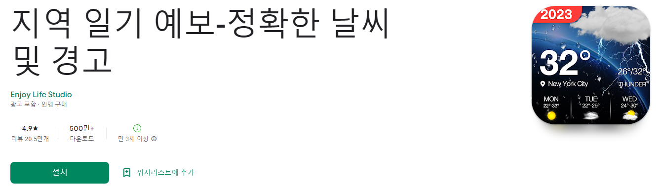 지역 일기 예보