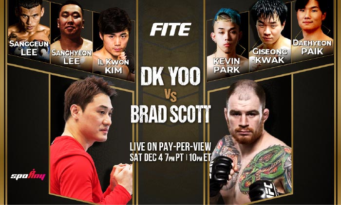 4 Dec 2021. DK Yoo vs Bradley Scott Boxing Event