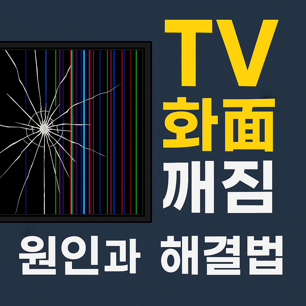 tv 화면 깨짐