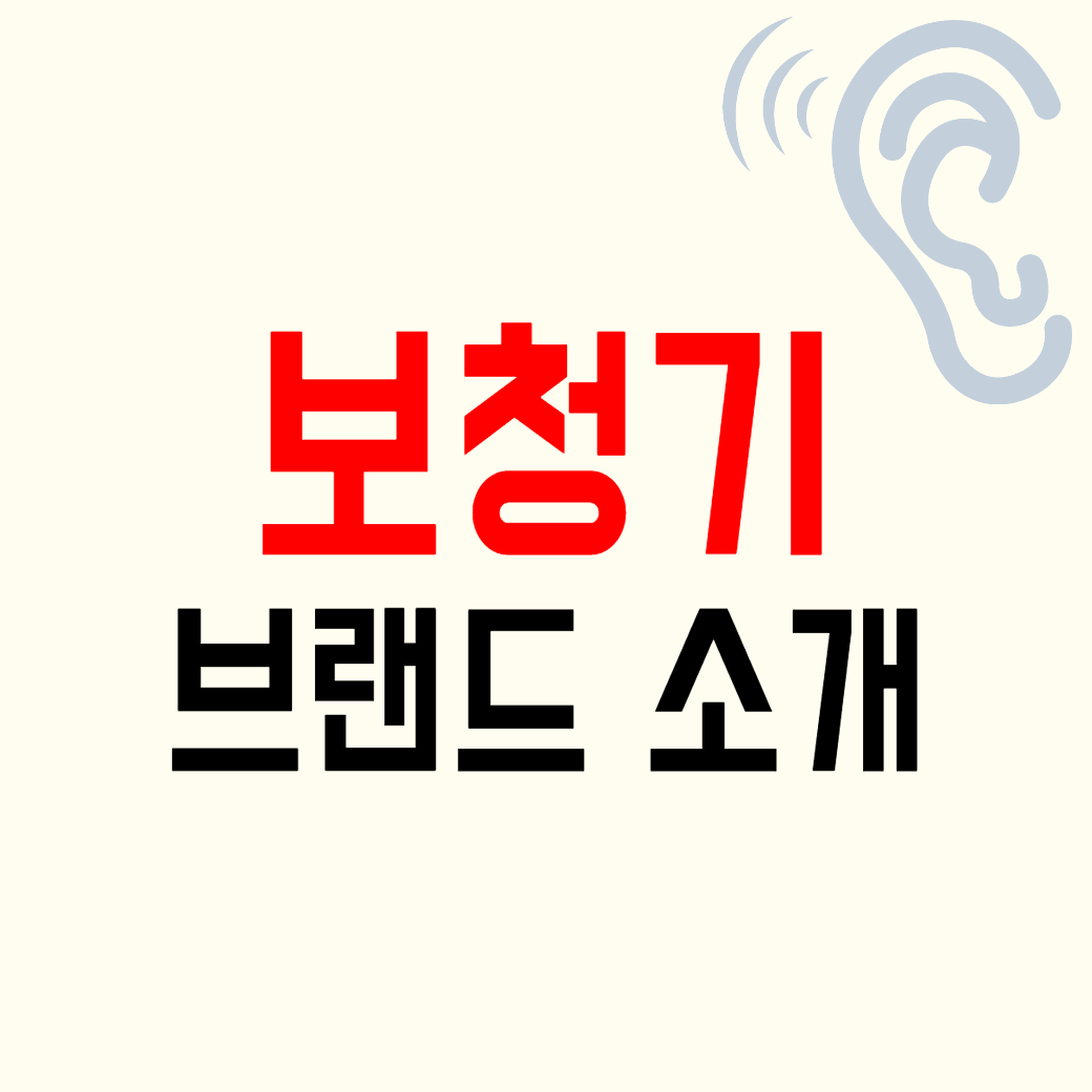 보청기 브랜드 잘하는 곳 싼 곳 추천