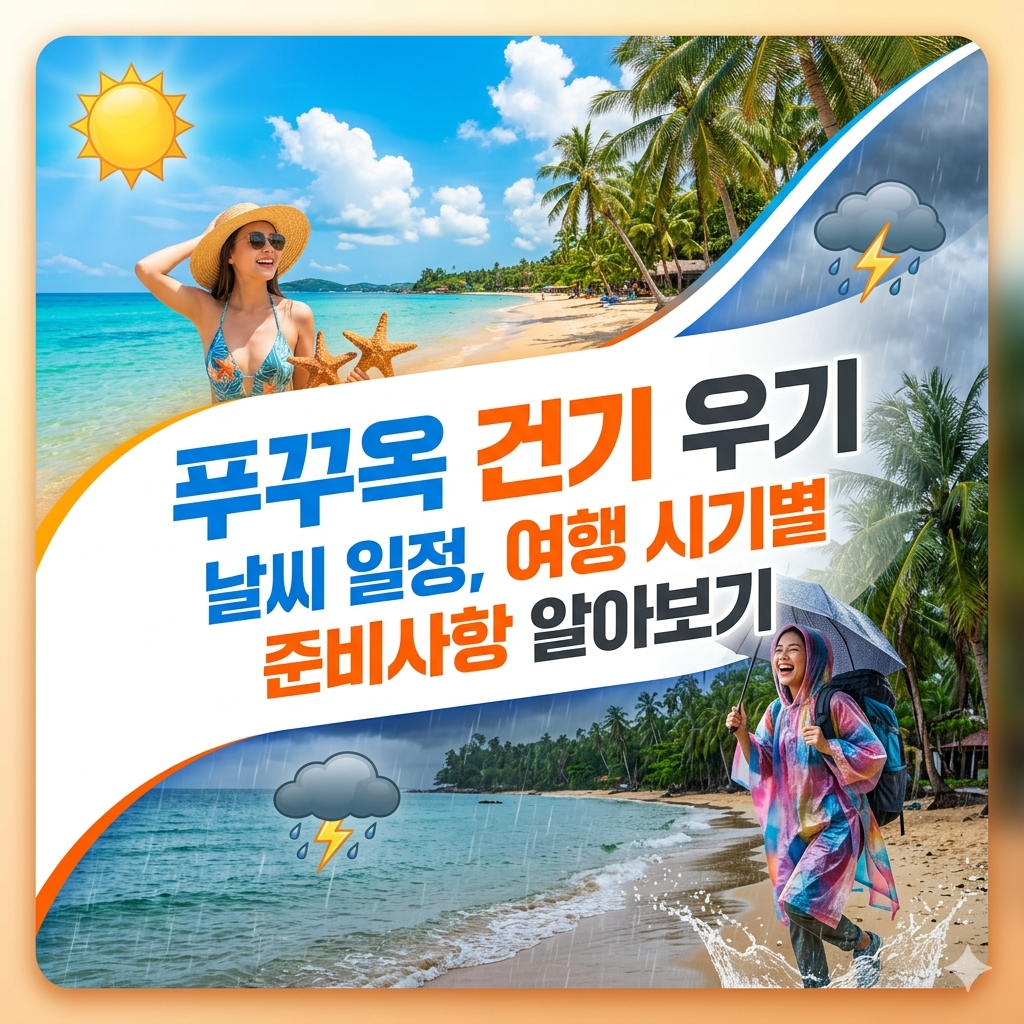 푸꾸옥 건기 우기 날씨 일정