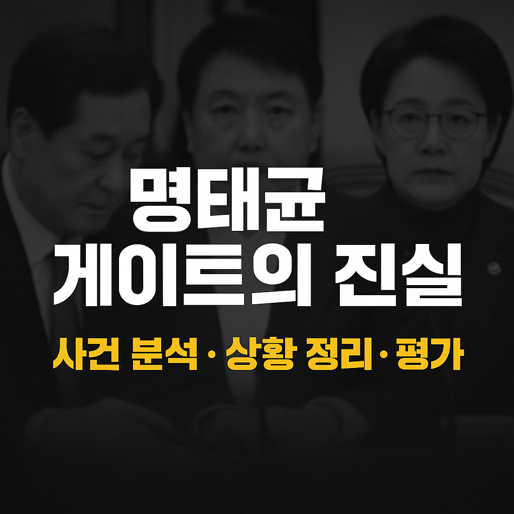 명태균 게이트의 진실 ❘ 사건 분석, 상황 정리, 평가