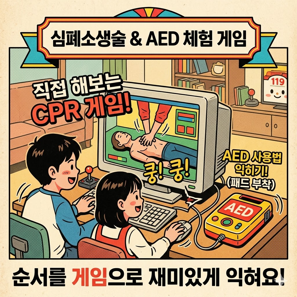 심폐소생술 CPR 게임을 섬네일 이미지로 만들었다