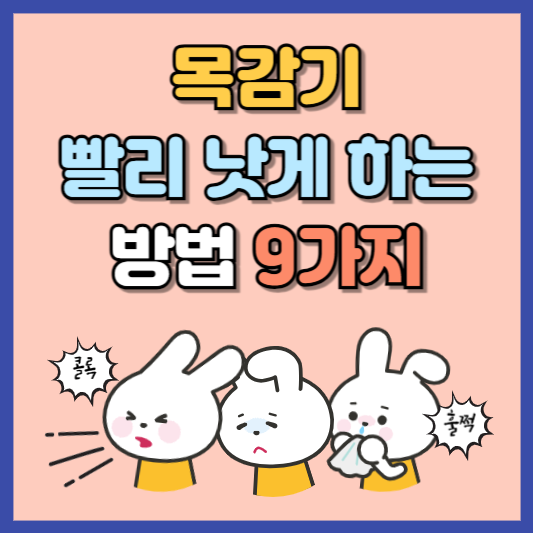 목감기 빨리 낫는법 9가지