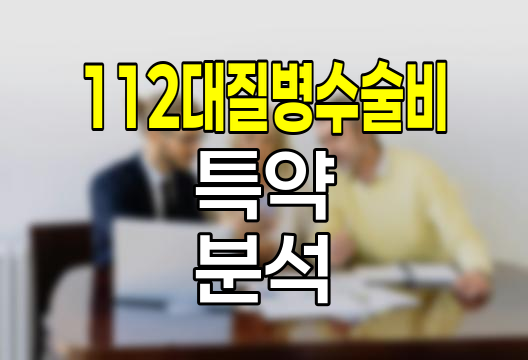 KB손해보험 112대 질병수술비 특약 심층 분석