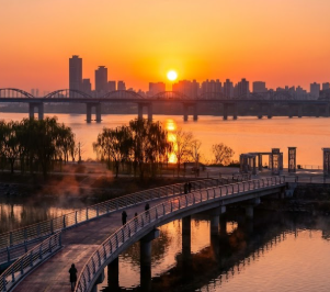 선유도공원 일출사진