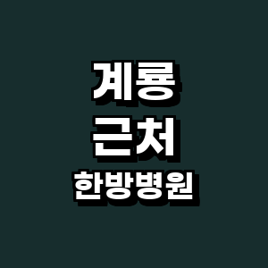 계룡시 한방병원