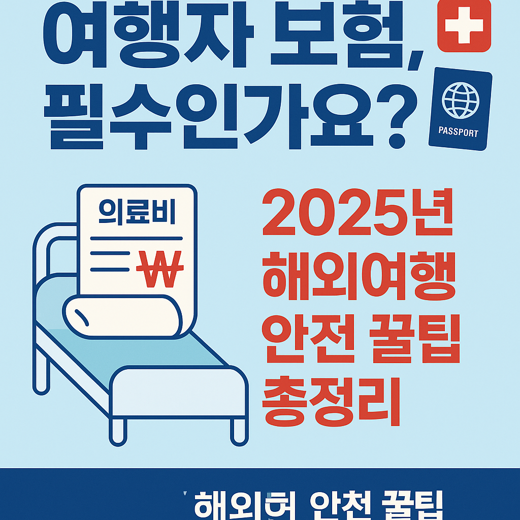 여행자 보험, 가입 안 하면 큰일납니다｜2025 해외여행 필수 보험 꿀팁 총정리