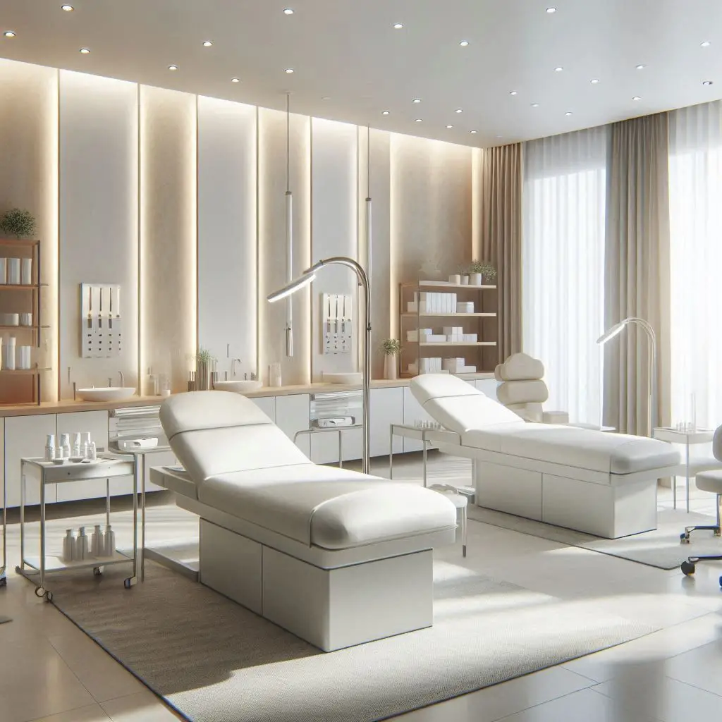 피부,체형관리 샵 배경