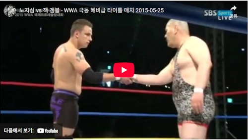 억의 노지심 프로레슬링 경기 영상