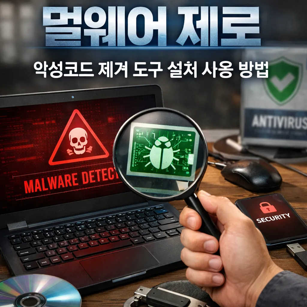 PC 멀웨어 제로 악성코드 제거 도구 설치 사용 방법