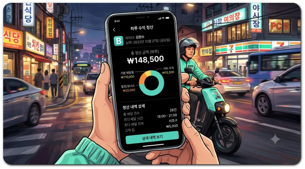 배민-라이더-수입