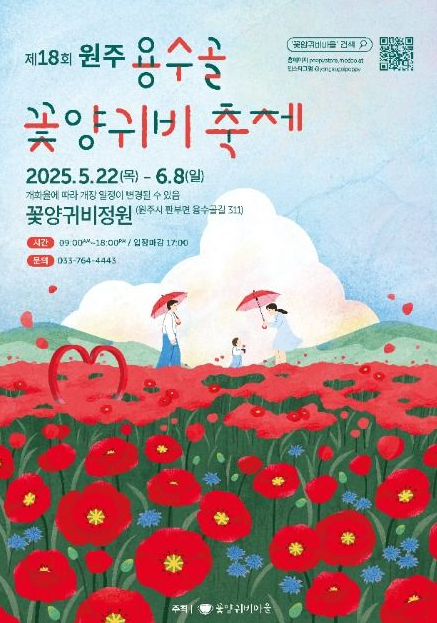 원주 용수골 꽃양귀비축제