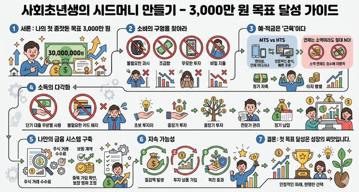 시드머니, 종잣돈, 예적금, 소득의 다각화, 부업, 통장 쪼개기, 가계부, etf, 부동산 투자