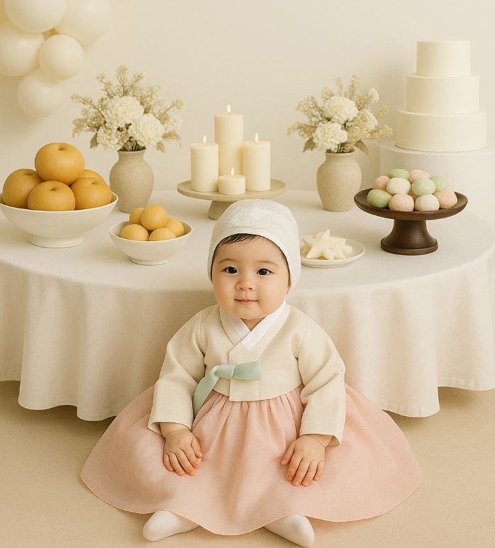 돌잔치 아기 이미지