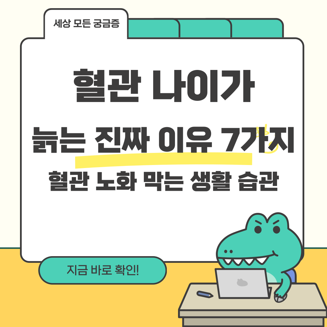 혈관 나이가 늙는 진짜 이유