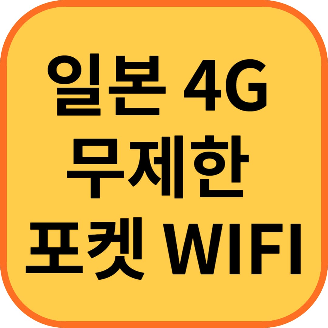 일본 4G 포켓 와이파이