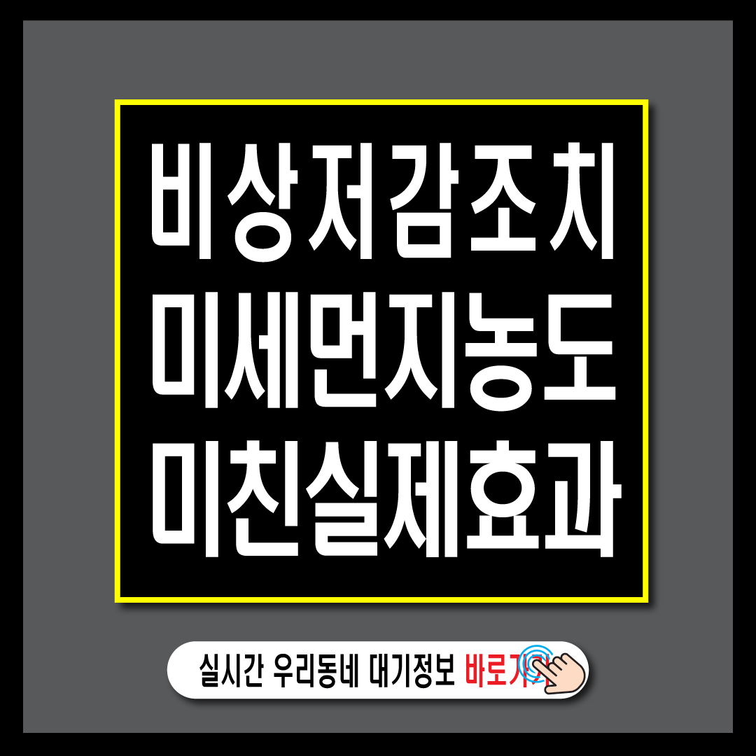 비상저감조치가 미세먼지 농도에 미치는 실제 효과-썸네일