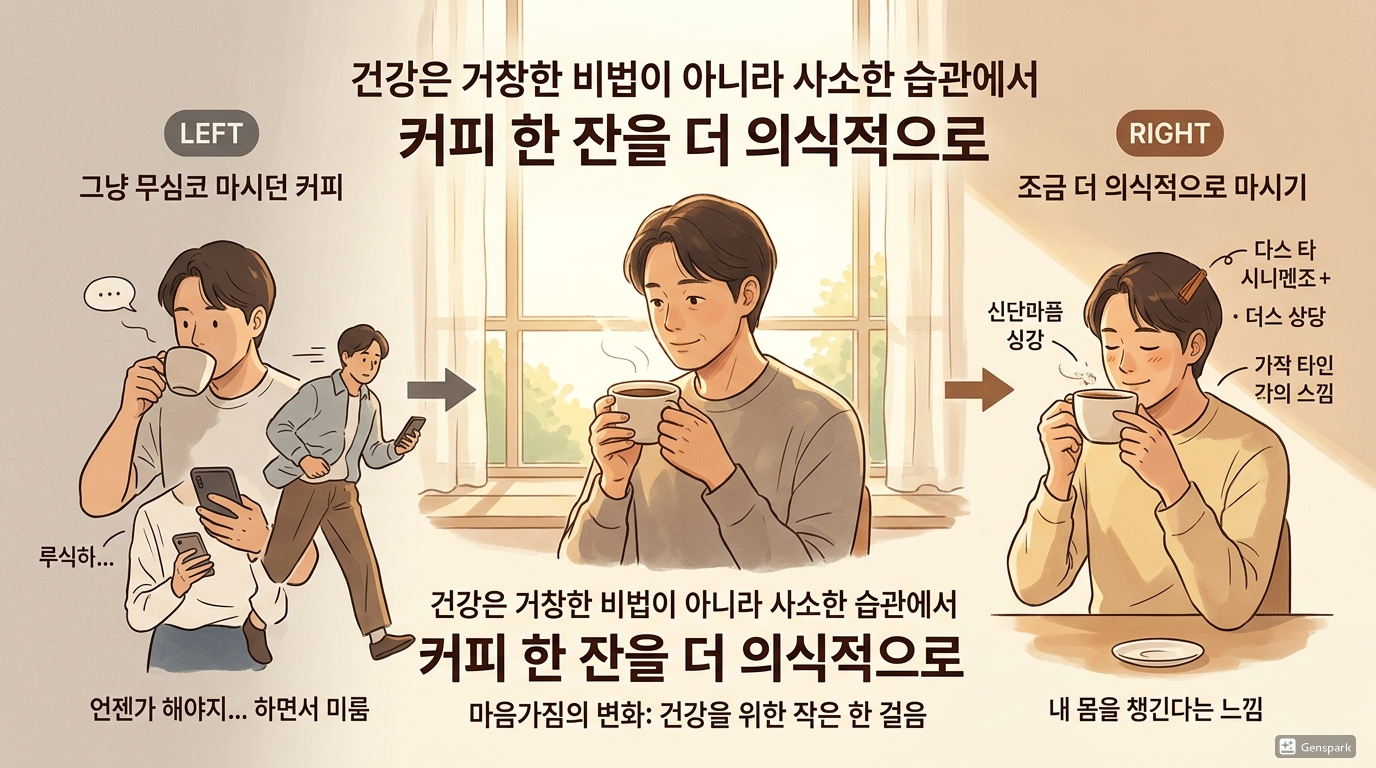 건강은 거창한 비법이 아니라 사소한 습관에서