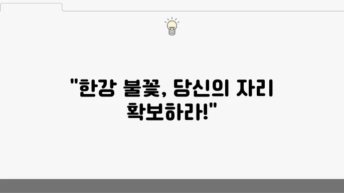 2024 한강 불꽃축제, 특별한 경험을 제공합니다.